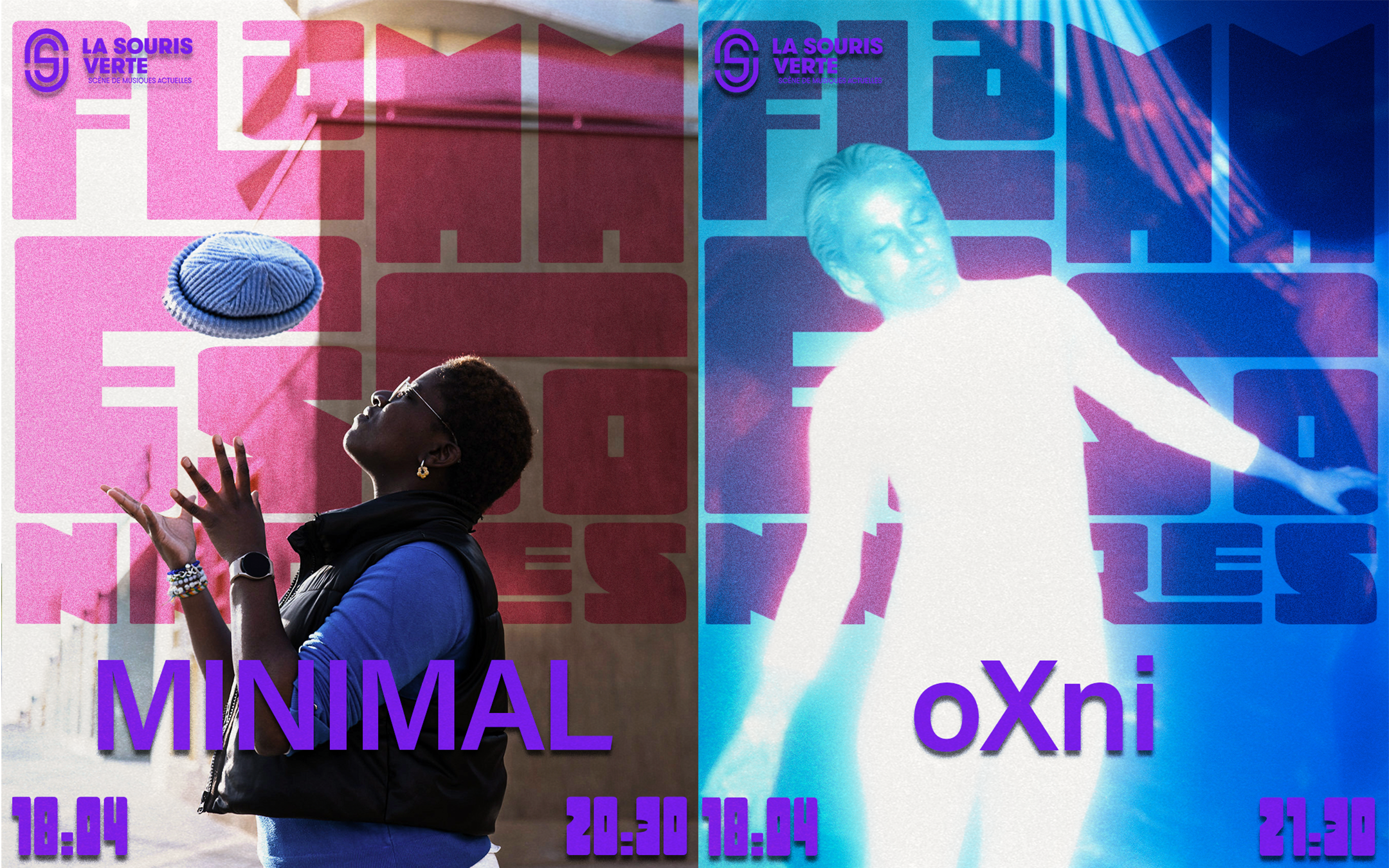 MINIMAL & oXni • La Souris Verte Minimal & oXni Flammes